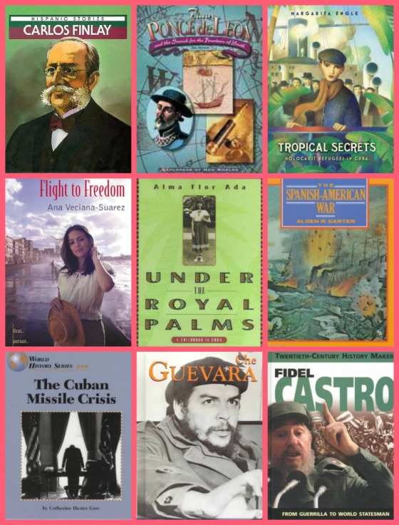 Cuban history books novels Collage